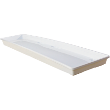 Balkonu kastes paliknis 40cm Balts