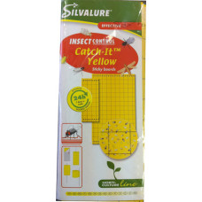Līmpapīrs siltumnīcu augu insektiem dzeltens 25x10cm (20gab.)