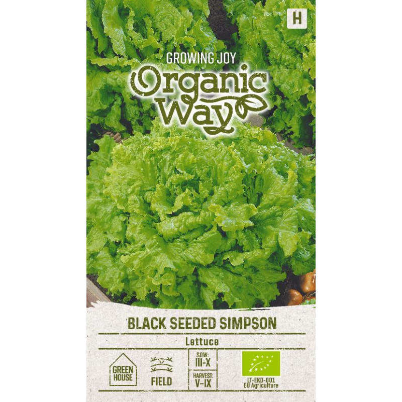 Salāti lapu Black Seeded Simpson 1g (OW)