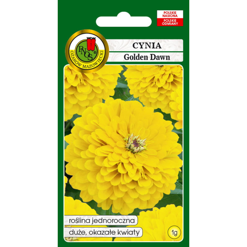 Cinnijas dāliju Golden Dawn 1g