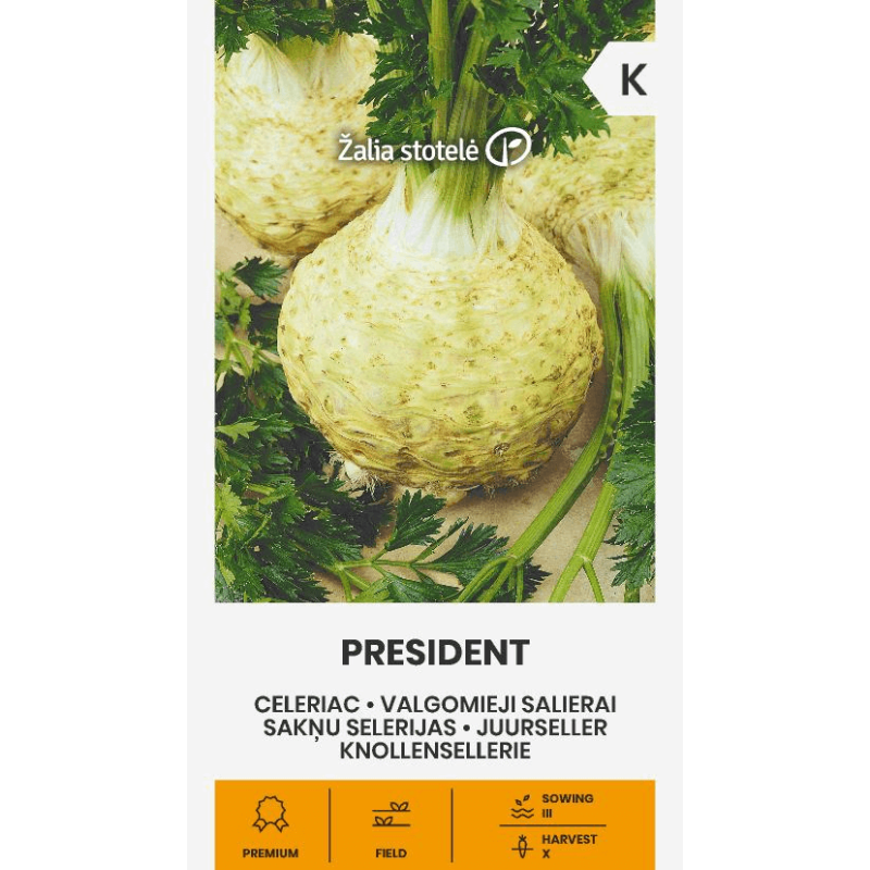 Selerijas sakņu PRESIDENT 0.07g